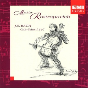 [중고CD] Mstislav Rostropovich / Bach: Cello Suites Nos. 1, 4, 5 (수입/724355536427)
