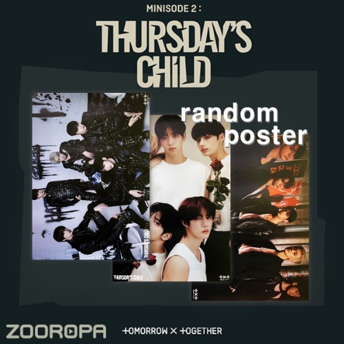 [1포스터] 투모로우바이투게더 TXT 미니앨범 4집 Thursday&#039;s Child (브로마이드1장+지관통)