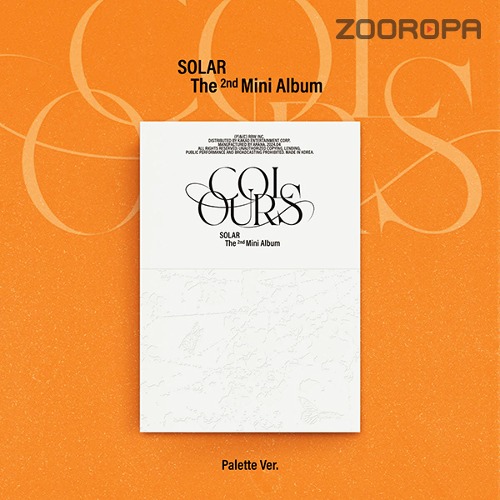 [접지포스터] 솔라 COLOURS 2nd Mini Album Palette Ver