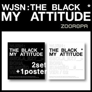 [2종세트/1포스터] 우주소녀 더 블랙 My attitude 싱글 1집