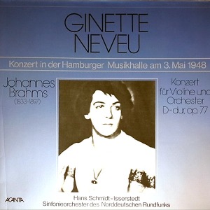 [중고CD] Ginette Neveu / Brahms : Konzert fur Violine und Orchester D-dur op. 77 (skcdl0201)