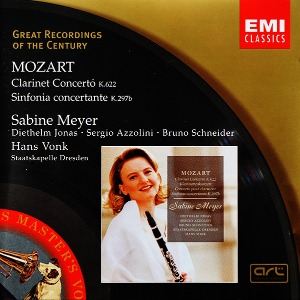 [중고CD] Sabine Meyer / Mozart : Clarinet Concerto K.622, Sinfonia Concertante K.297b (수입/724356694927)